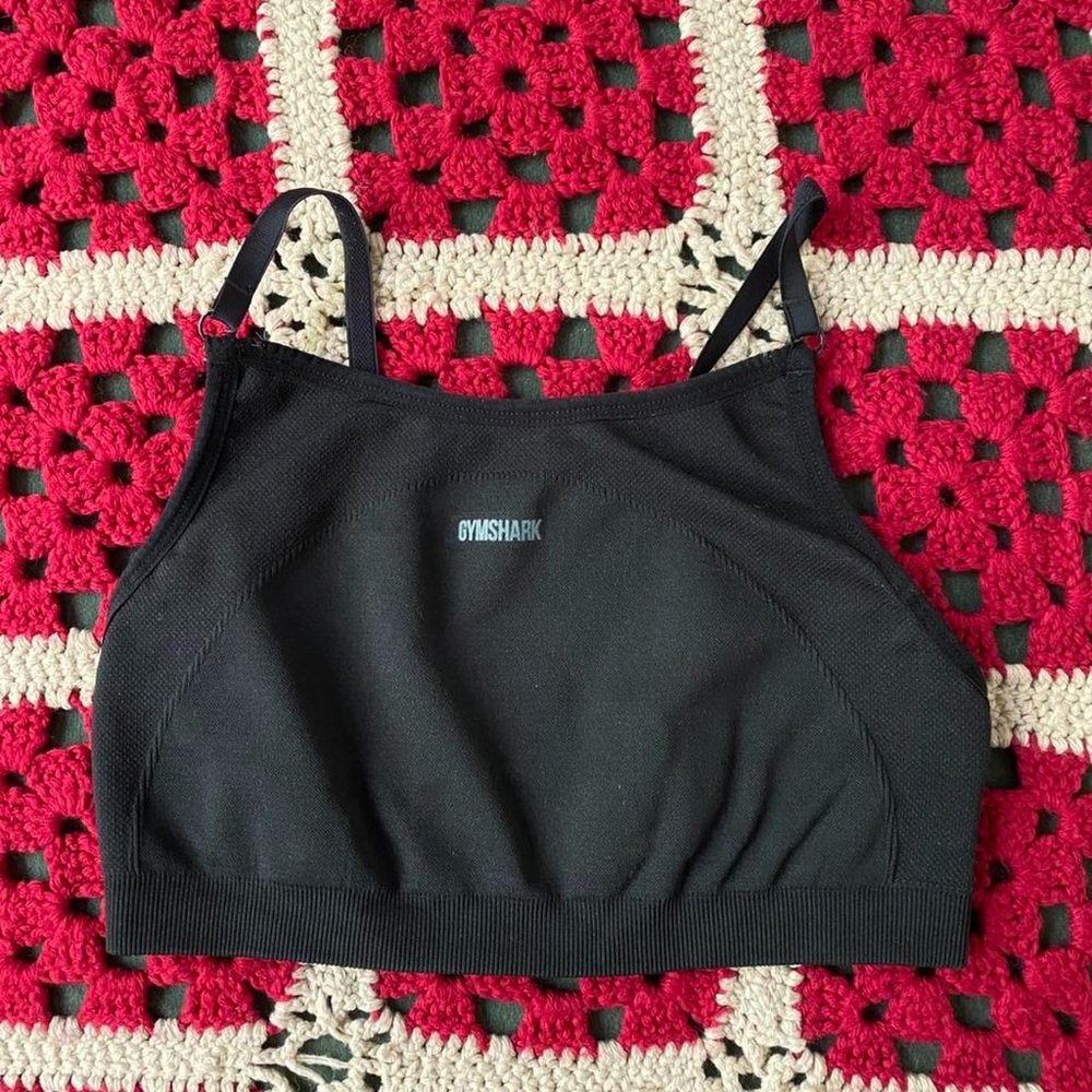 Gymshark Black Flex Bra Small